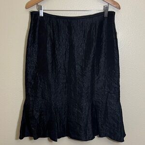 NWT Expo Elegant Black Office Midi Skirt
